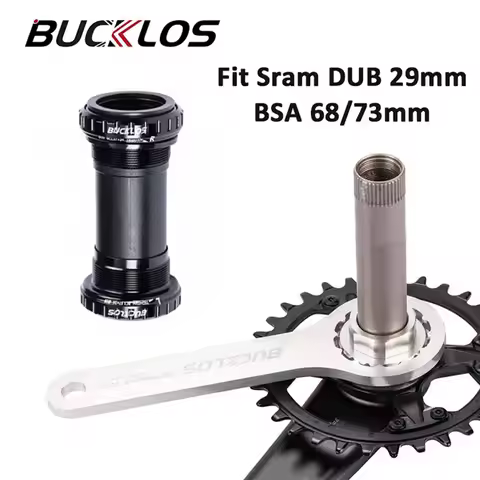 BUCKLOS Bicycle Bottom Bracket BSA 68/73mm Road Bike Crank BB Spindle Threaded Bottom Bracket for DU