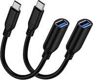 USB C to USB 3.0 Adapter [2 Pack], Type C Male to USB Female OTG Cable 5Gbps High-Speed Data Transfe