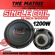 [AW1201M] 1200RMS AUDIOBAHN 12 INCH SUBWOOFER SINGLE COIL SINGLE MAGNET