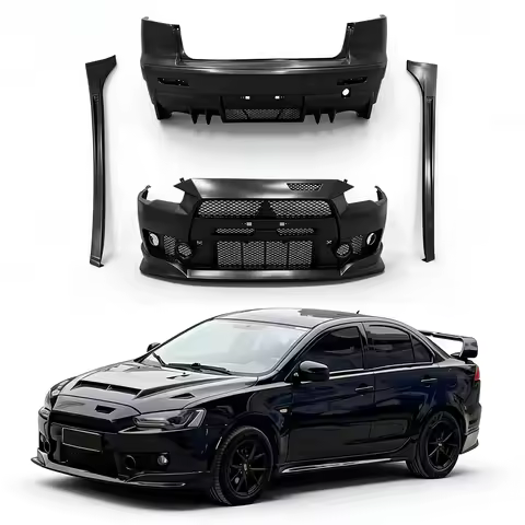 High Quality PP FQ400 Style Body Kit For Lancer EX Galant Fortis 2009-2017 Front Rear Bumper Side Sk
