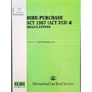 HIRE PURCHASE ACT 1967 [ACT 212] & REGULATIONS -2024 Edition