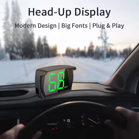 Y03 Head Up Display Car Speedometer Universal Car HUD GPS 2.8 Inch Big Font Digital Speed Meter Cloc