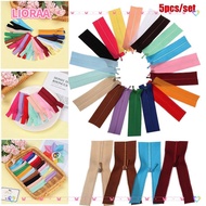 LIORA‌A 5pcs/set Doll Clothing Zipper, Cute Mini DIY Handmade Sewing Zipper,  Multicolors 7cm DIY Do