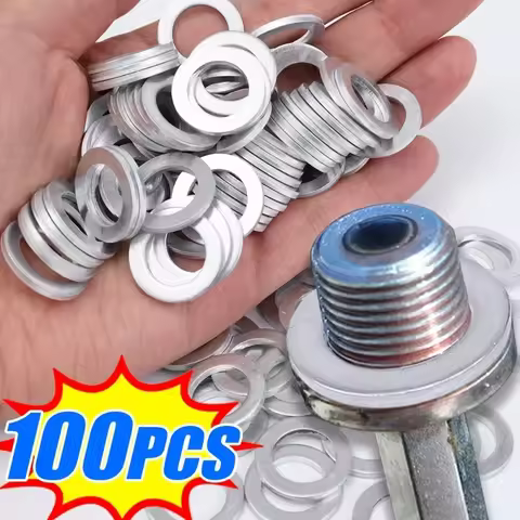 M14 Car Sealing Gasket Aluminum Screw Washer Auto Engine Bottom Oil Drain Screw Sealing Gasket Acces