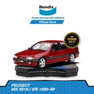 Bendix ผ้าเบรค Peugeot 405 Mi16 / SRi (ปี 1990-99) ดิสเบรคหน้า+ดิสเบรคหลัง (DB1258DB1192)