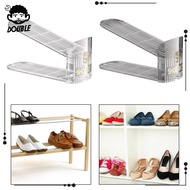 [ Shoe Slots Space Saver Double Layer Shoe Holder Storage Holder Double Layer Stack Shoe Rack for Sports Shoes Slippers Sandal