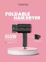 TAKEDA HAIR DRYER DARK PINK TRAVEL SIZE 450W , TAKEDA DARK PINK FOLDABLE DAIR DRYER 450W , TAKEDA HA