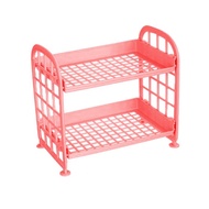 Mini Plastic Shelf Mini 2-Tier Shelf/ 2-Tier Mini Table Shelf/