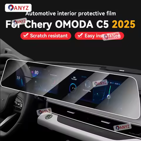 For CHERY OMODA C5 2025 Car Interior Center console Transparent TPU Protective film Anti-scratch Rep