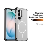 Armor Shockproof Matte Magnetic Case For Samsung Galaxy A57 A37 A56 A36 A17 A07 A26 A06 F17 M17 S26 