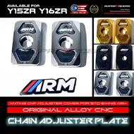 Chain Adjuster Plate ARM Y15 Y16 ZR Anting Cap Adjuster Cover Penutup Arm For STD Standard Swing Arm