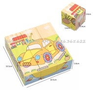 6-sided Cube Puzzle Wooden Toy