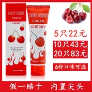 Hotkiss Cherry Flavor Mouth Gum Liquid Fruit Lubricant Flirting Mouth Gum Strawberry Rinse-Free love