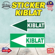 Sticker PVC Arah Kiblat, Kiblat Arrow, Kiblat Sign