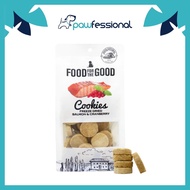 Food For The Good Freeze Dried Cat &amp; Dog Treats - Salmon &amp; Cranberry Cookies 70g
