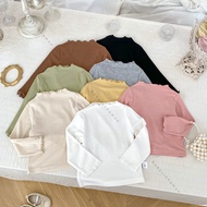 KATUN BC BC BC BC | Ariel Cotton Rib T-Shirt Size 1-5 Years Korean Style Long Sleeve Cotton Knit Top