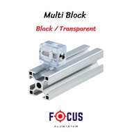 Multi Block Mounting Bracket Acrylic For Aluminium Profile 3030 3060 4040 4080