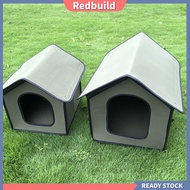 redbuild|  Pet House Waterproof Villa Cat Little Kennel Collapsible Dog Shelter for Outdoor
