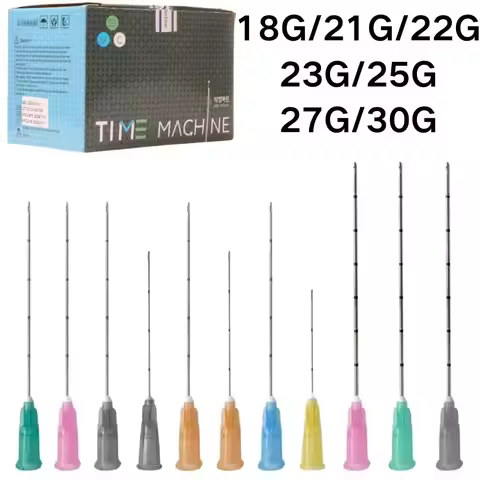 50pcs/box Disposable Blunt Tip Cannula Needle 18g 21g 22g 23g 25g 27g 30g Piercing Needles For Hypod