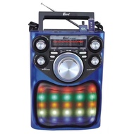 ✘Solar/Electric ReChargeable Bluetooth speaker AM/FM Radio with 2bulb led light spotlights