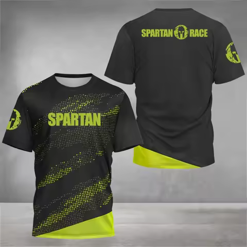 2025 New Spartan 3D Graphic Printed T Shirt Men Fitness Gym Compression Short Sleeve Breathable T Sh