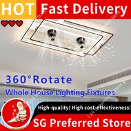 [Starry Sky Fan Light] Ceiling Fan Light/LED Fan Light/Living Room Fan Light/Bedroom Fan Light/Room 