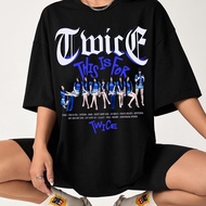 Twice This Is For Twice Strategy Kpop TWICE T-Shirt TWICE World TOUR T Shirt Cotton Tee-shirt Short 