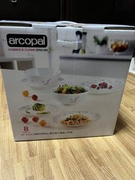 Arcopal櫻花牌強化餐盤八件組