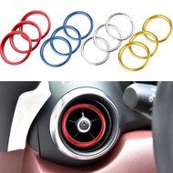 Car AC Air Outlet Conditioning Vent Decoration Central Inner Cover Ring Trim Decoration for Mazda MX