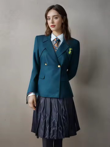 Glynda Elphaba School Uniform Cosplay Costume Outfit for Halloween Party