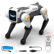 DOMINGO Robot Dog, Voice Command Programmable RC Robot Dog, Stunt Robot Singing Dancing Bionic Elect