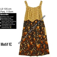 Super cool sleeveless jumbo batik housedress, thick rayon, quality HAP brand 300@18@35