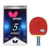蝴蝶牌5系列乒乓球拍, 直板, 雙面反膠 Butterfly 5 Series Table Tennis Racket, Short Handle, In two-sides
