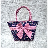 Waterproof Floral Fabric Bag With Inner Handle (Flower Code 549)