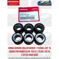 HONDA ROLLER WEIGHT / FLYBALL SET 15 GRAMS FOR HONDA CLICK 125 V1 V2 V3 ( 22123-KWN-640