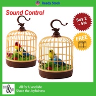 Sound Control Birds Simulation Toys Cute Mainan Burung Budak