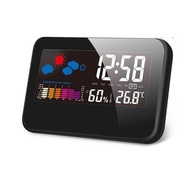 K-MART - 溫濕度兩用電子時鐘 萬年曆溫濕度彩屏時鐘 天氣預報LCD背光鬧鐘 聲控感應鐘 濕度計 日曆 時鐘 電子鐘 時間 溫度計 多功能電子鬧鐘/大型LCD顯示屏/ 藍色背光燈 /溫度計/ 濕