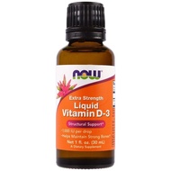 Now foods Liquid Vitamin D-3, Extra Strength, 1,000 IU, 1 fl oz (30 ml)