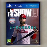 缺貨【PS4原版片】☆ 美國職棒大聯盟19 MLB19 THE SHOW19 ☆英文版全新品【台中星光電玩】