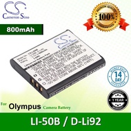 CS Camera Battery LI50B Olympus XZ-1 / XZ-10 / u-9010 Battery 800mah
