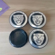 4Pcs 58MM Jaguar Emblemล้อฝาปิดตรงกลางสติกเกอร์ศูนย์ล้อรถล้อฮับฝาปิดตรงกลางSสัญลักษณ์สำหรับจาร์กัวXF
