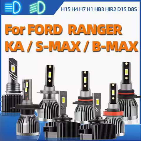 2/4Pcs Upgraded H11 HB3 H1 H7 H4 H15 HIR2 D1S D8S LED Headlight 26000LM 400% Brighter 6000K 110W For
