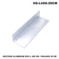 Heatsink Aluminium Siku L 4x6 Cm - Panjang 20
