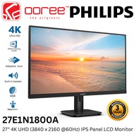 PHILIPS 27" 27E1N1800A LED 4K UHD (3840 X 2160 @60HZ) IPS PANEL LCD MONITOR (4MS, INPUT: HDMI+DP, VE