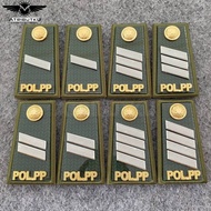 Satpol PP Rank Group 2A 2B 2C 2D Pol PP Rank/ with Embroidered Trim