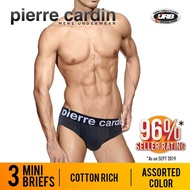 (3 Pieces) Cotton Pierre Cardin Mens Mini Briefs Underwear - PC2119-3M By URB