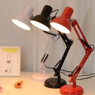 Modern Metal Adjustable Swing Arm Bedside Lamp Study Lamp LED Desk Lamp Table Lamp Bed Reading Book 