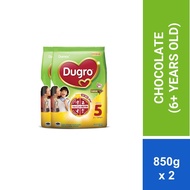 [Bundle of 2] Dumex Dugro Step 5 Chocolate Growing Up Milk Formula 6+ years (850g)