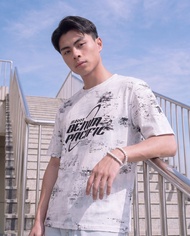 DP | White Motion Blur Graphic T-Shirt - 5910TRF