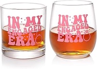 ANPXUWU In My Engaged Era Wine Glass - Fiancee Gift for Women - Engagement Gifts for Her - Future Mr